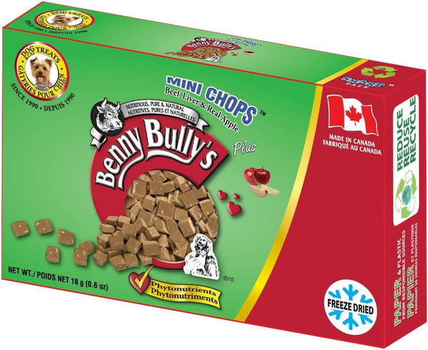 Benny Bully's Smart Pack Mini côtelettes foie de bœuf & pomme pour chien