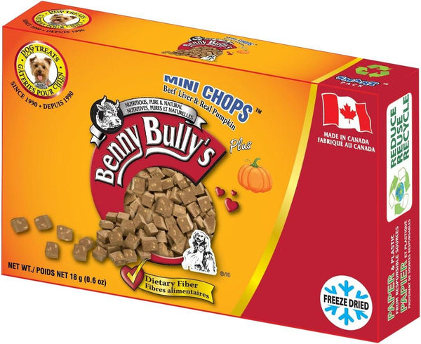 Benny Bully's Smart Pack Mini Chops Beef Liver & Pumpkin Dog Treats