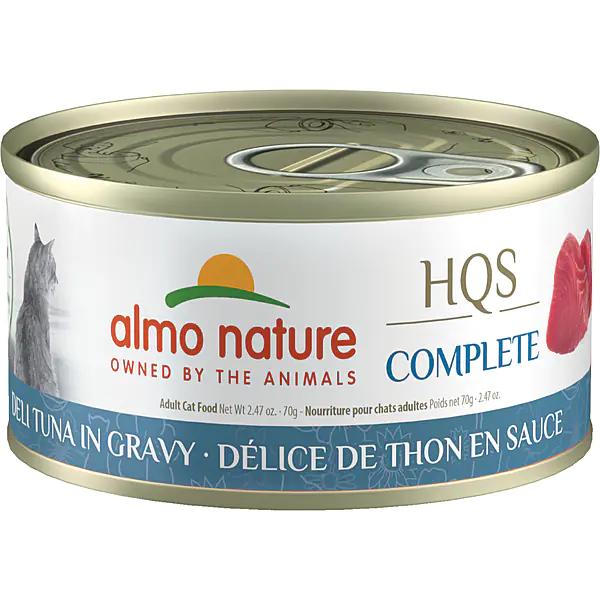 Almo Nature HQS Complete Deli Tuna in Gravy Wet Cat Food Can