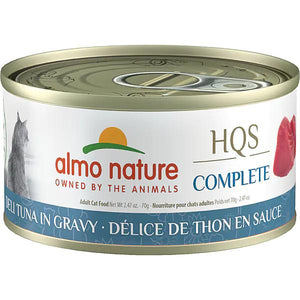 Almo Nature HQS Complete Deli Tuna in Gravy Wet Cat Food Can