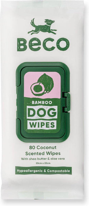 Beco Bamboo Coconut Scented Dog Wipes