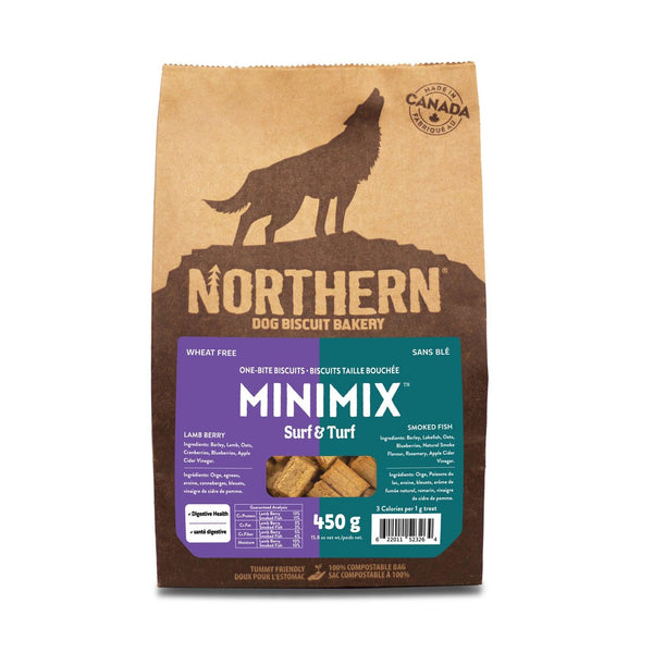 Northern Biscuit MiniMix Friandises sans blé Surf & Turf pour chiens
