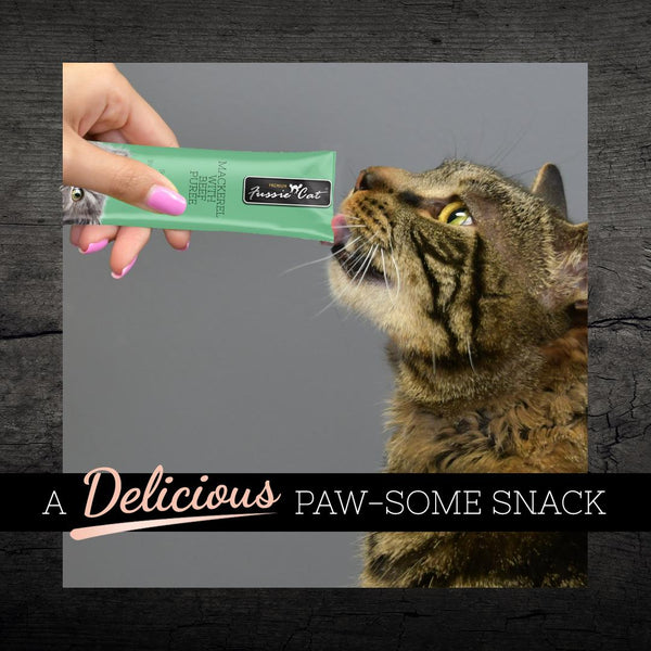 Fussie Cat Mackerel with Beef Puree Cat Treats