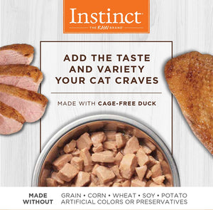Instinct Healthy Cravings Grain-Free Real Duck Recipe Wet Cat Food Topper Pouch, 3-oz