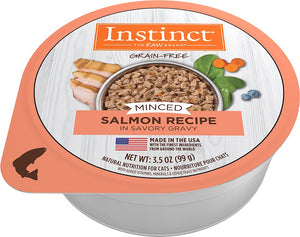 Instinct Grain-Free Minced Recipe with Real Salmon Wet Cat Food Cups