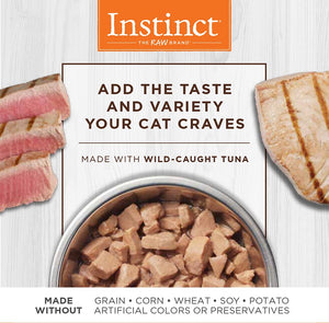 Instinct Healthy Cravings Grain-Free Real Tuna Recipe Wet Cat Food Topper Pouch, 3-oz
