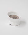 Dexypaws Ceramic Elevated Cat Bowl, White