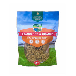 Round Lake Farm Friandises cuites au foin Timothy aux canneberges et à l’orange pour petits animaux