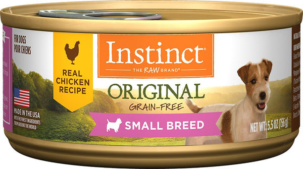 Instinct Original Small Breed Grain-Free Real Chicken Recipe Natural Wet Canned Dog Food