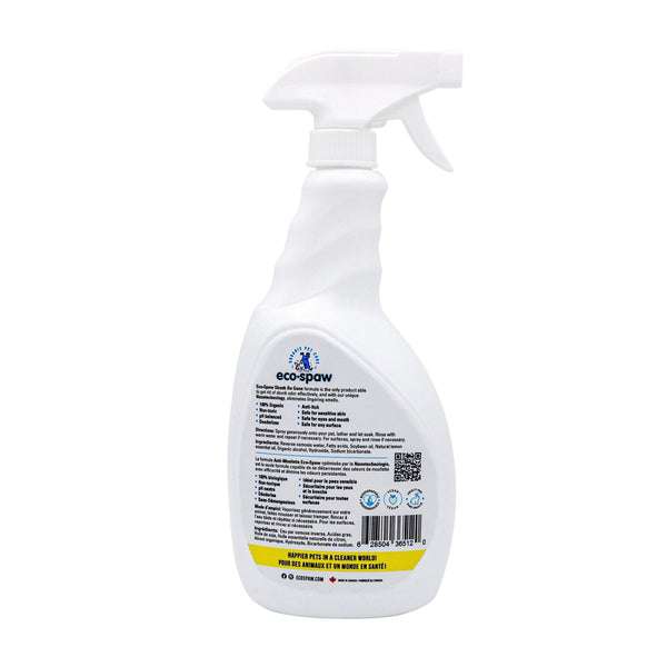 EcoSpaw Spray Éliminateur d'Odeurs Moufette au Parfum Naturel de Citron pour Animaux