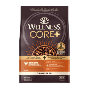 Wellness CORE+ Original Turkey & Chicken Grain-Free Freeze-Dried Pieces Dry Dog Food