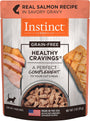 Instinct Healthy Cravings Grain-Free Real Salmon Recipe Wet Cat Food Topper Pouch, 3-oz