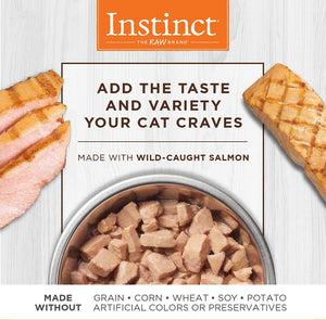 Instinct Healthy Cravings Grain-Free Real Salmon Recipe Wet Cat Food Topper Pouch, 3-oz