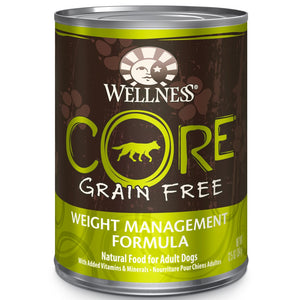 Wellness CORE Pate Grain-Free Weight Management Formula Wet Dog Food Can