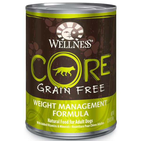 Wellness CORE Pate Grain-Free Weight Management Formula Wet Dog Food Can