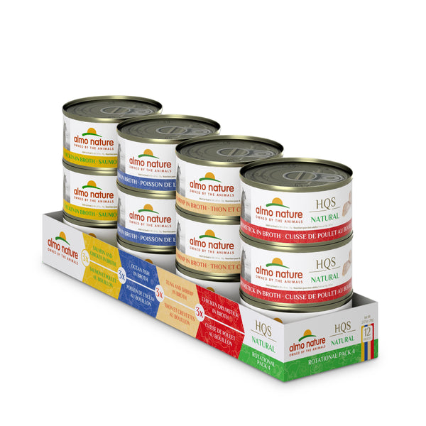 Almo Nature HQS Natural Variety Pack Wet Cat Food Can
