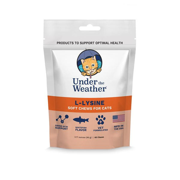 Under the Weather Comprimés mous L-Lysine Complément pour chats