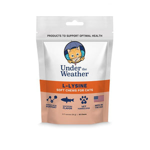 Under the Weather Comprimés mous L-Lysine Complément pour chats