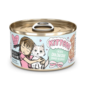 BFF Kitten Chicken Cha Cha Cha! Dinner in Gravy Wet Cat Food Can