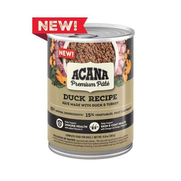 ACANA Premium Pate Duck Recipe Wet Dog Food Can