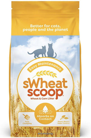 sWheat Scoop Litière agglomérante sans parfum à base de blé et maïs Easy Maintenance