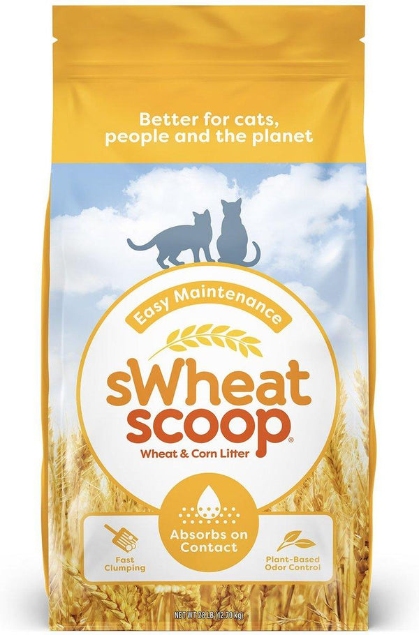 sWheat Scoop Litière agglomérante sans parfum à base de blé et maïs Easy Maintenance