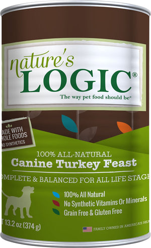 Nature's Logic Canine Turkey Feast Grain-Free Canned Dog Food