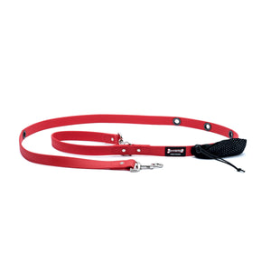 Smoochy Poochy Polyvinyl Hands-Free Dog Leash, Red