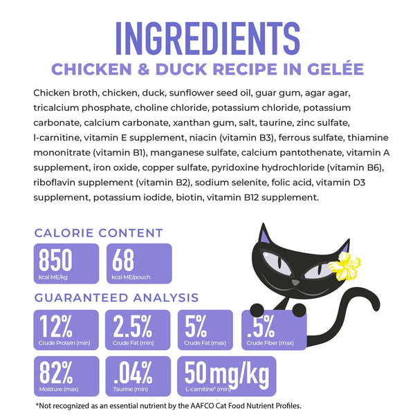 Tiki Cat Gelee Chicken & Duck in Gelee Wet Cat Food Pouch