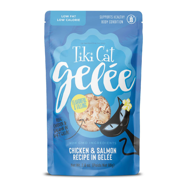 Tiki Cat Gelee Chicken & Salmon in Gelee Wet Cat Food Pouch