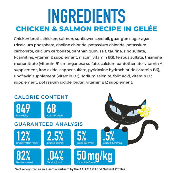 Tiki Cat Gelee Chicken & Salmon in Gelee Wet Cat Food Pouch