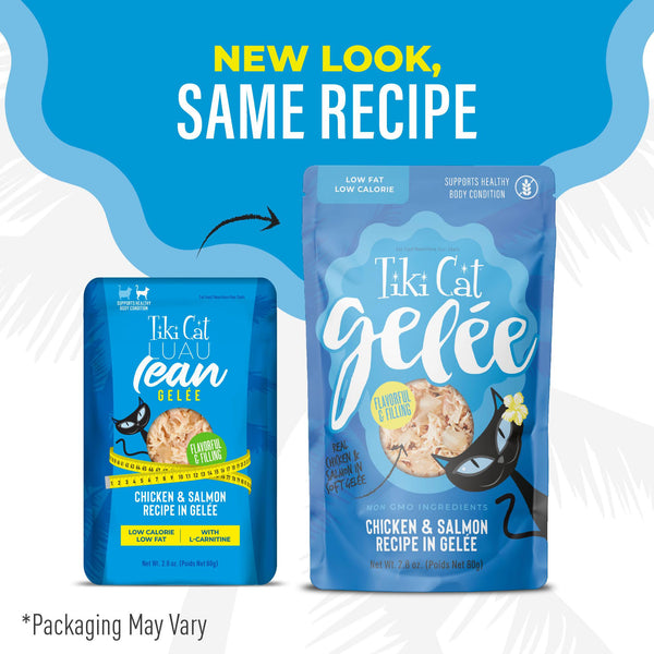 Tiki Cat Gelee Chicken & Salmon in Gelee Wet Cat Food Pouch