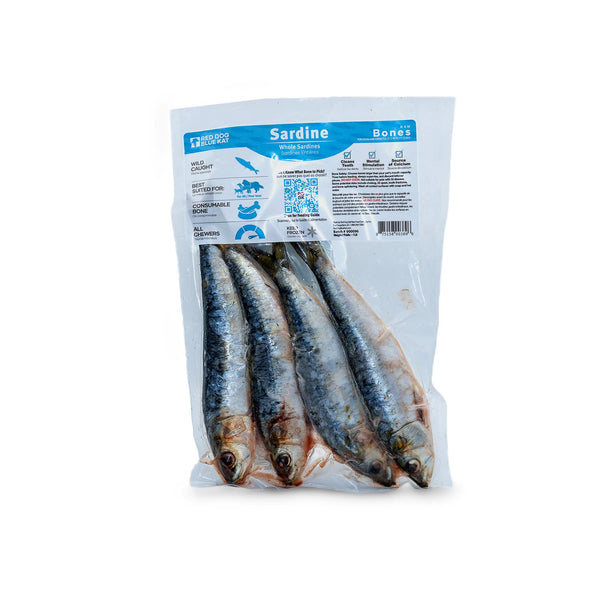Red Dog Blue Kat Os crus Sardines entières pour chiens et chats