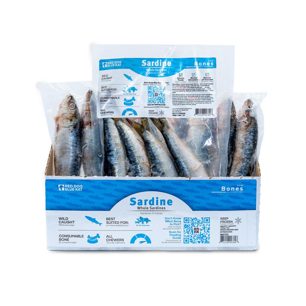 Red Dog Blue Kat Os crus Sardines entières pour chiens et chats