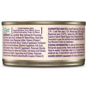 Wellness CORE Signature Selects Flaked Skipjack Tuna & Shrimp Entree in Broth Grain-Free Wet Cat Food Cans