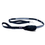 Smoochy Poochy Nylon Hands-Free Reflective Dog Leash, Black