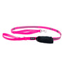 Smoochy Poochy Nylon Hands-Free Reflective Dog Leash, Hot Pink