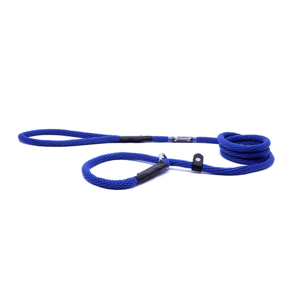 Smoochy Poochy Rope Slip Leash with Safety for Dogs, Ocean