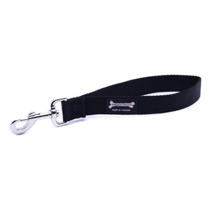 Smoochy Poochy Nylon Traffic Dog Leash, Black
