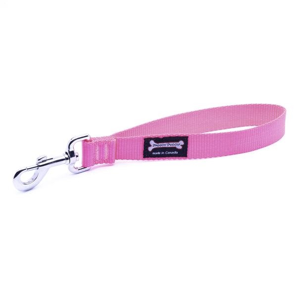Smoochy Poochy Nylon Traffic Dog Leash, Hot Pink