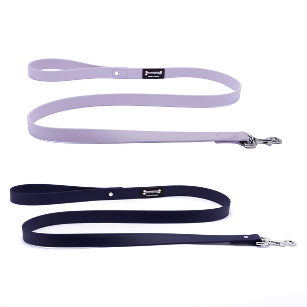 Smoochy Poochy Laisse pour chien régulière imperméable en polyvinyl, Lavande