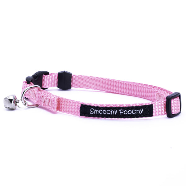 Smoochy Poochy Nylon Cat Collar, Baby Pink