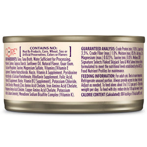 Wellness CORE Signature Selects Flaked Skipjack Tuna & Wild Salmon Entree in Broth Grain-Free Wet Cat Food Cans