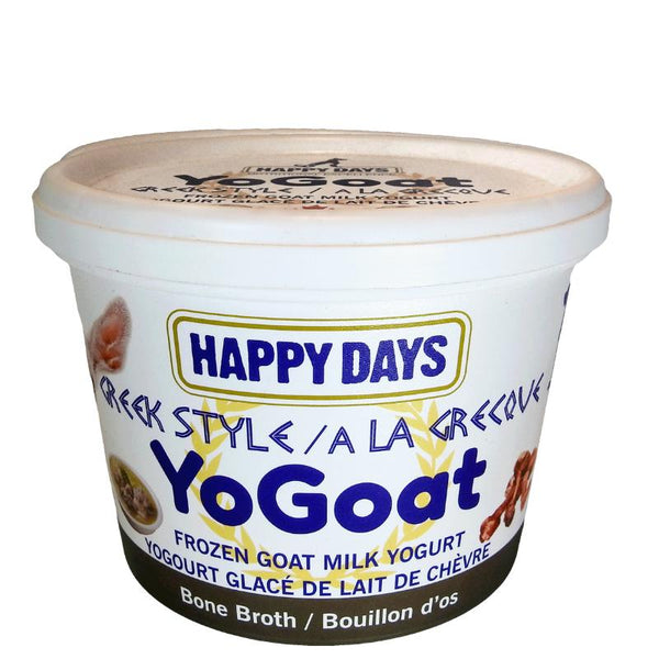 Happy Days YoGoat Friandises congelées au yaourt de lait de chèvre style grec Bouillon d’os