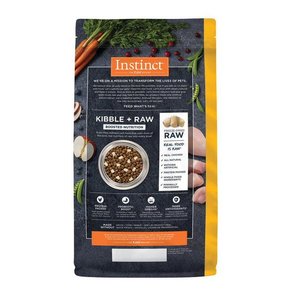 Instinct Raw Boost Recette sans céréales avec vrai poulet Croquettes pour chien
