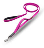 smellydogz Double Handle Dog Leash, Hot Pink