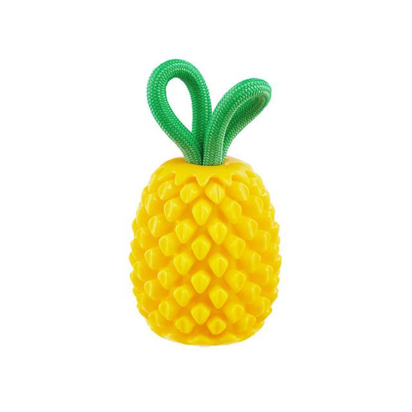 Planet Dog Dental Pineapple Jouet pour chien, jaune