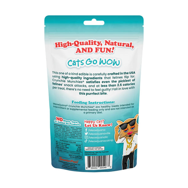 Meowijuana Crunchie Munchies Seafood Medley Cat Treats