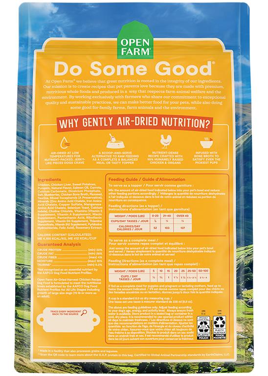 Open Farm Harvest Chicken Recipe Air-Dried Dog Food