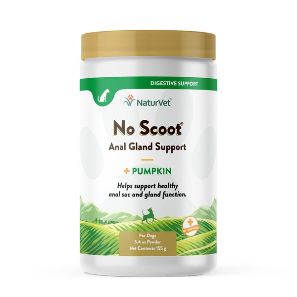 NaturVet No Scoot Plus Pumpkin Powder Dog Supplement, 5.4-oz